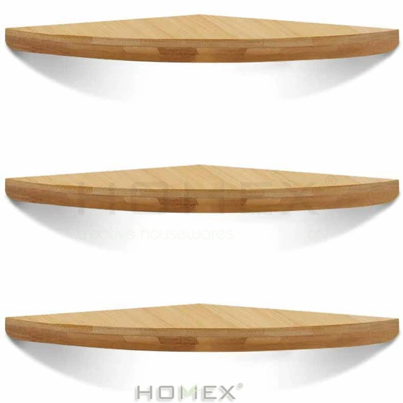 Durable Bamboo Wood Floating Shelf/Homex_BSCI