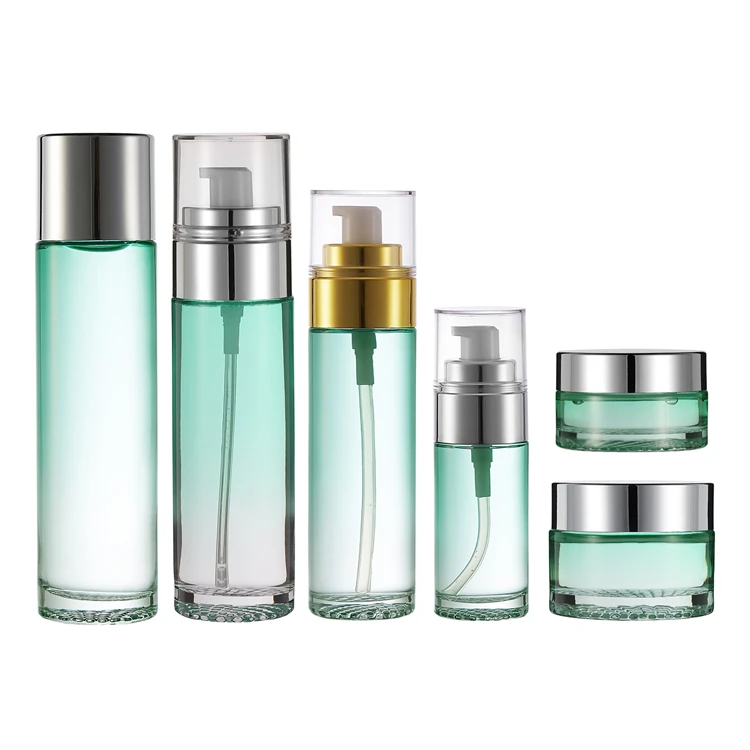 
Luxury environmental protection 50g 120ml cosmetic set skin care glass jar 