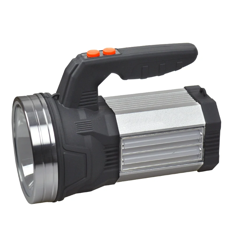 Factory Wholesale  Rechargeable Multi-functional Waterproof Spotlight Hunting Outdoor Searchlight with Solar Panel and Bulbs