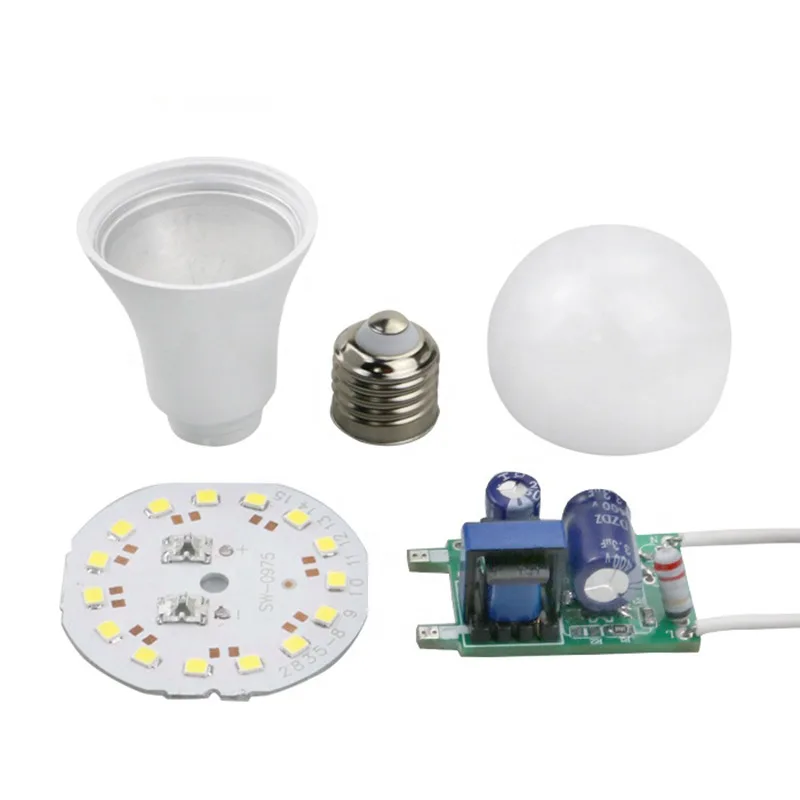 Flaming Cloud Factory price led light raw materials led bulb cover driver led light parts