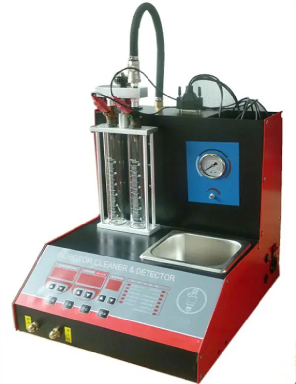 Motorcycle fuel injector diagnostic and clean machine