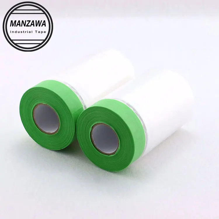 550mm Green Auto Paint Protective Pre Taped Washi Masking Film Masker Tape
