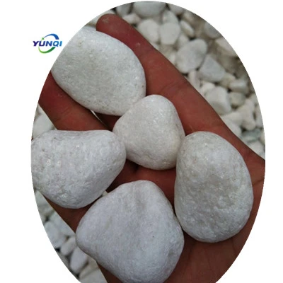 Snow white pebbles smooth landscaping  the pebble river garden stone for Wholesale Cheap