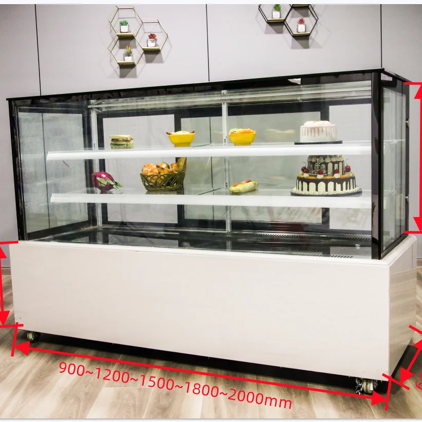 Cost-effective cake display cooler Cake shop professional glass refrigerated display cabinet cake chiller