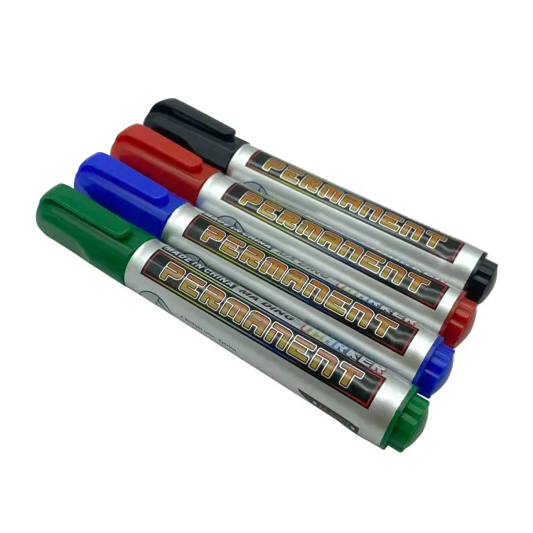 manufacturer custom logo Non Toxic Paint Safe Pen  oil-based ink waterproof Permanent Marker Black with single tip for Signing