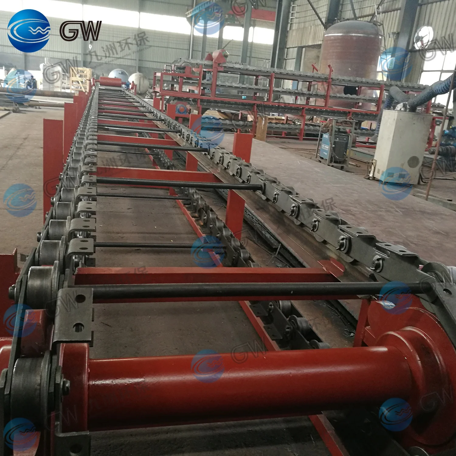 
20M Sodium Silicate Chain Molding Machine For 50 Tons Furnace 