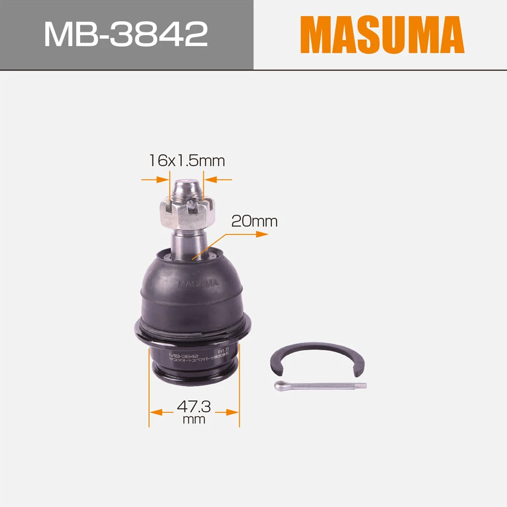 MB-3842 MASUMA настройки Авто рычаг подвески части нижней шаровой шарнир 4333060010 для