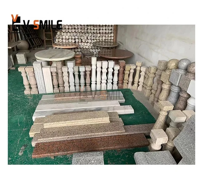 low price Chinese natural stone granite stair baluster railing