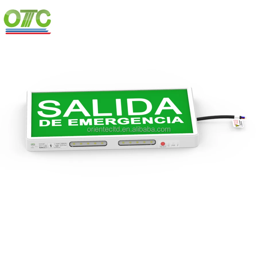 OT-ES992-SP IP20  new slim 2 -in-1 emergency self test SALIDA light