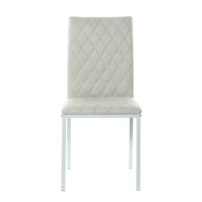 Contemporary PU Leather Dining Room Chair Free Sample Cheap  Wholesale Modern metal Dining Chair Price for Sale