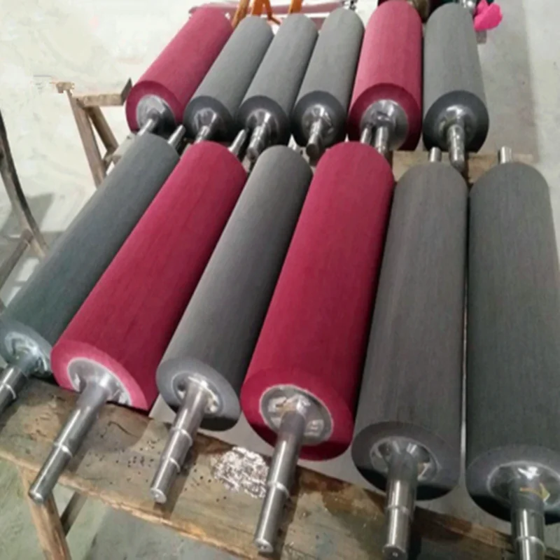 Manufacturer customized Non woven polishing roller brushes  PCB circuit board grinding brush roller