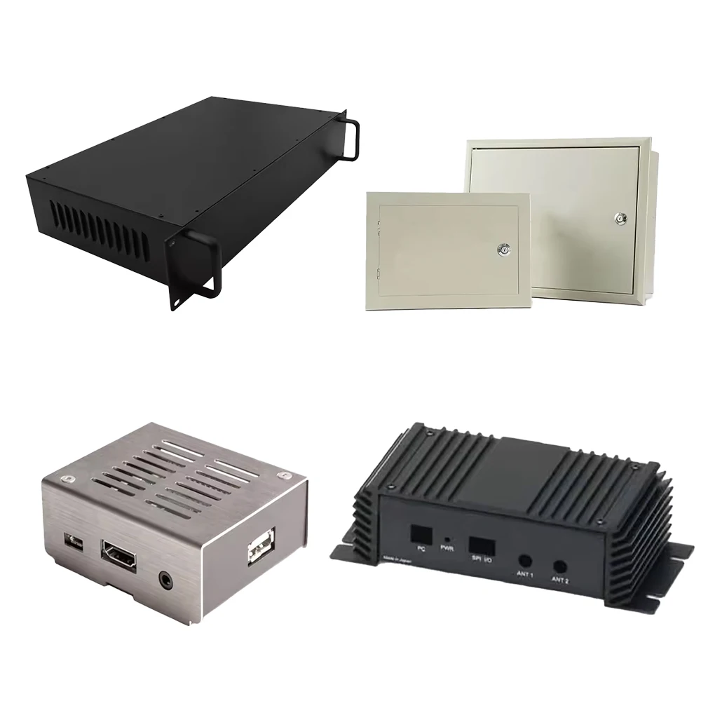 Custom enclosure Outdoor Telecom Cabinet IP66 weatherproof steel enclosure electric meter box RAL7032 RAL7035