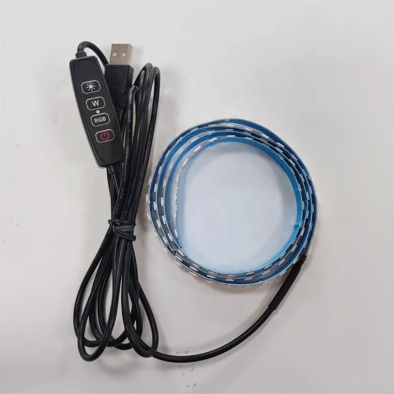Source manufacturers supply 5-12VRGB colorful led soft light with matching controller switch line