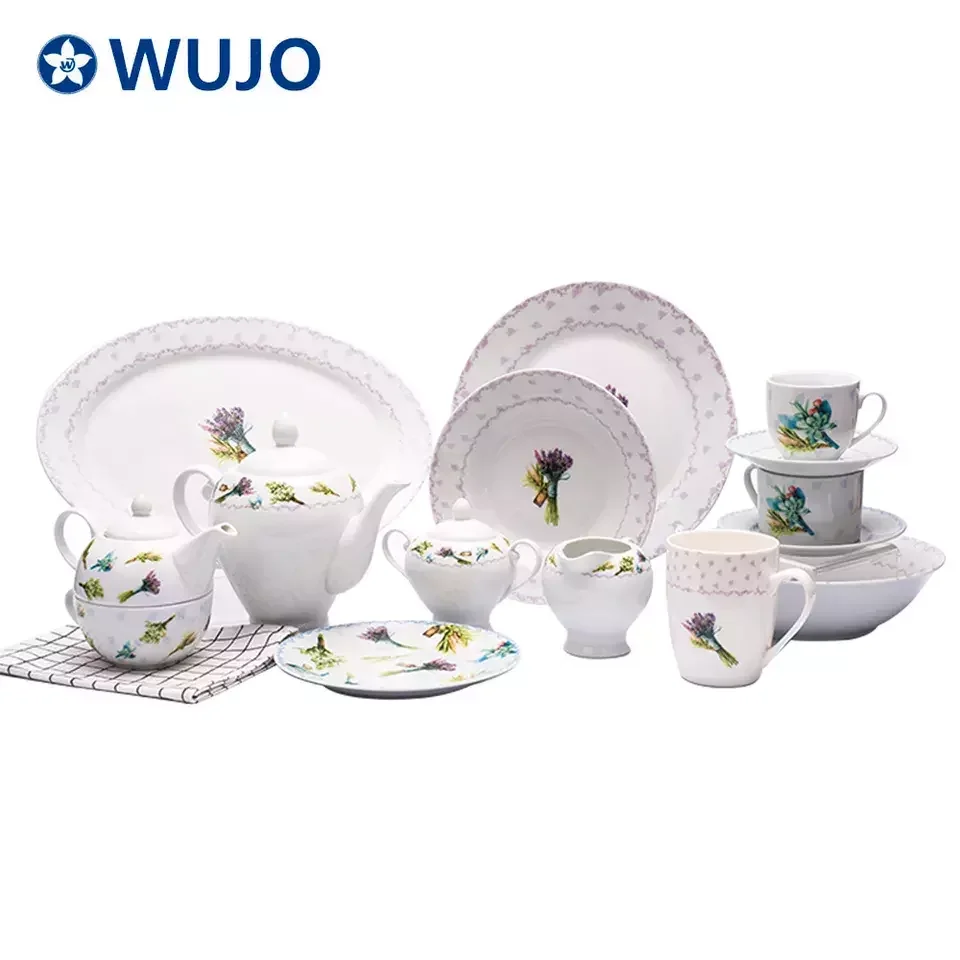 Antique Living Manufacturer Tableware 30 pcs Dinner Set Porcelain Dinnerware Set