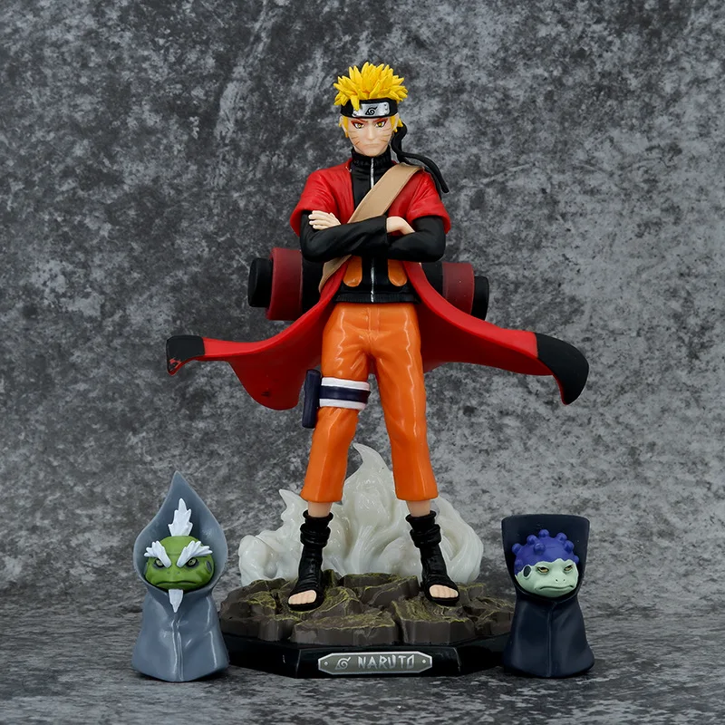 Wholesale Anime Nar-uto Gk Uzumaki Nar-uto Sage Mode Can Shine Statue Ninja Hand Model Figure