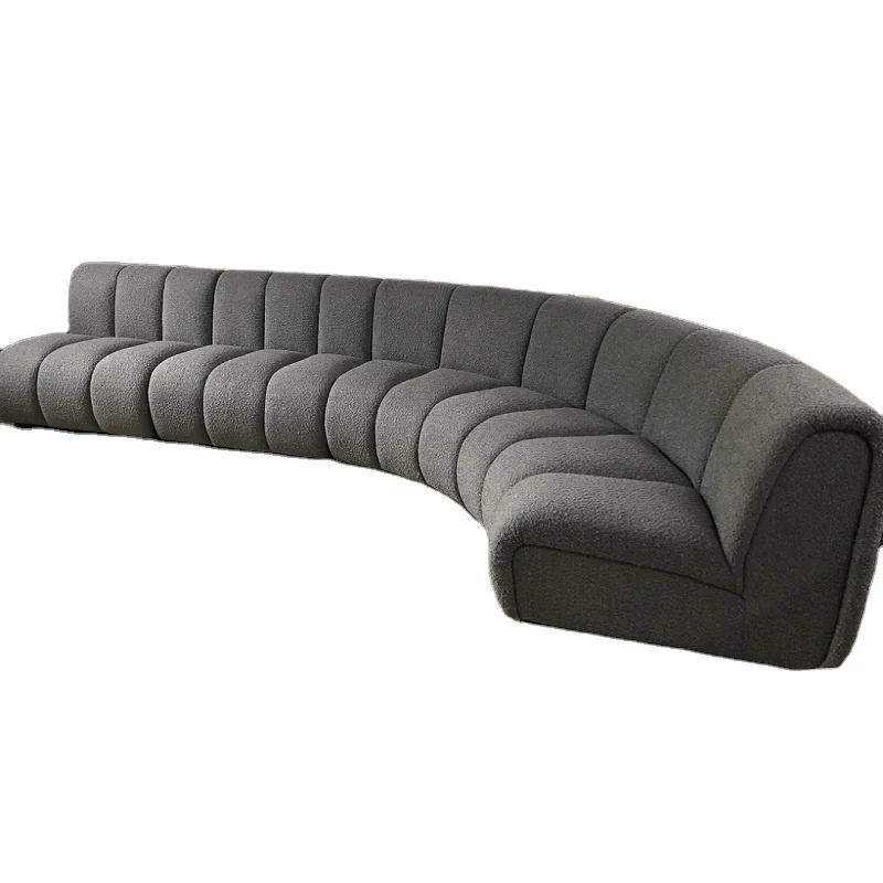 Modern Design Modular Channel Sofa Belgium Boucle Sectional Living Room Sofas