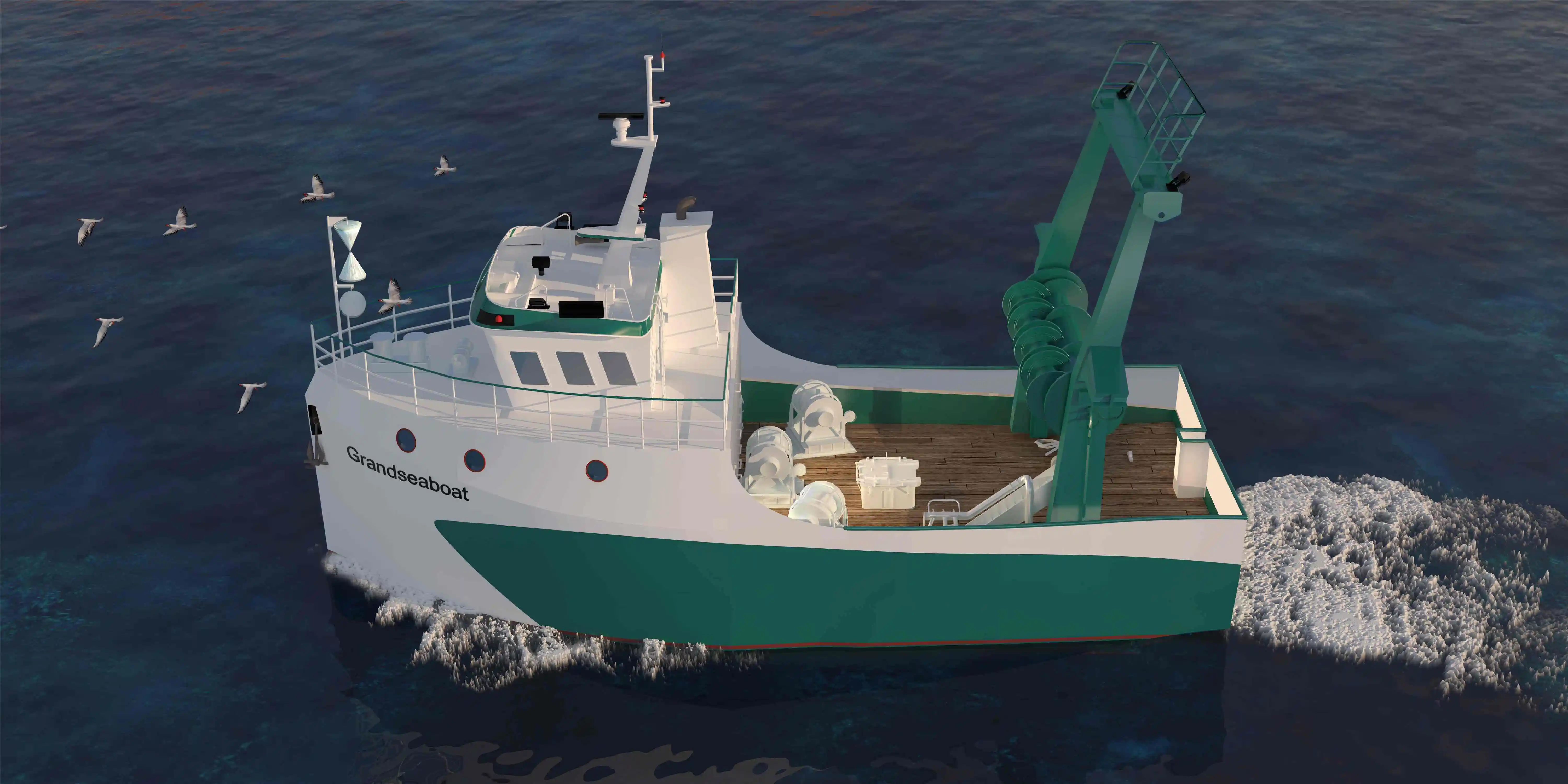 Grandsea 14m Marine Commercial Trawler Fishing Vessel for sale