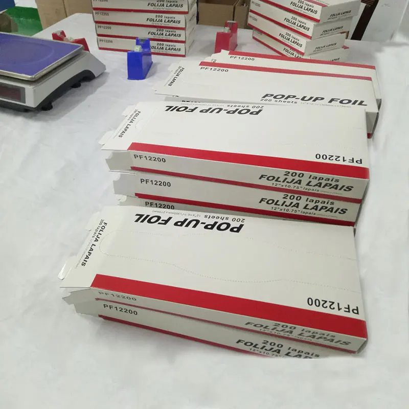 Алюминиевая всплывающая Фольга 12X10,75 дюйма, 200 листов в коробке