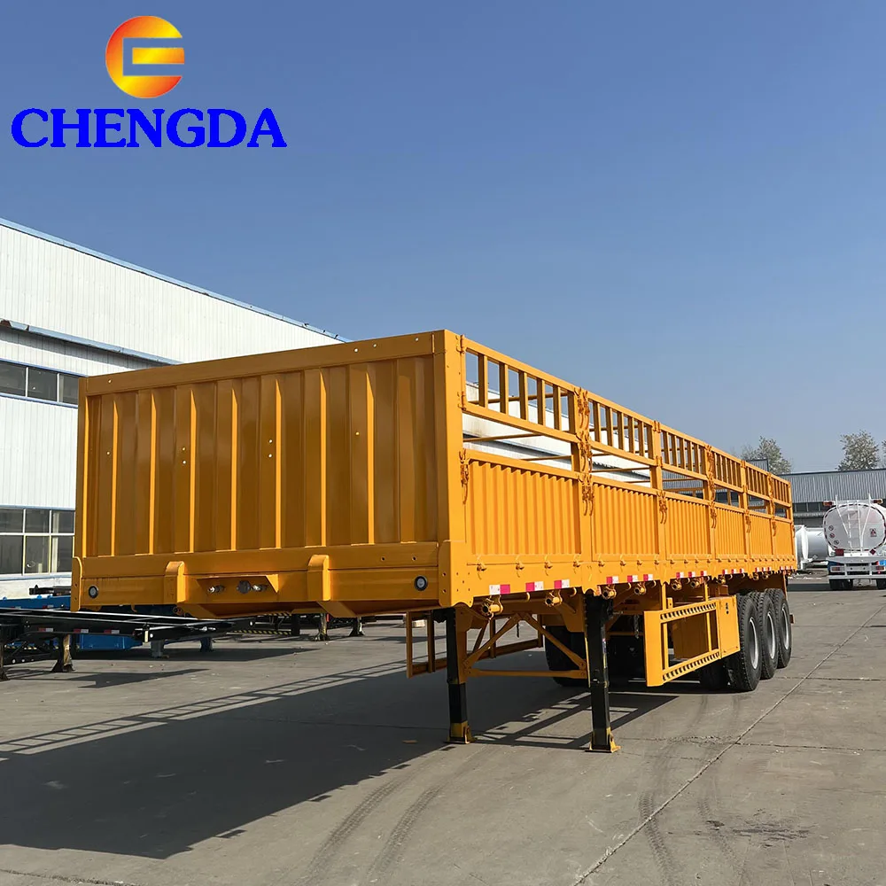 New 3 Axles Heavy Duty 40t 60ton Corgo Fence Trailer