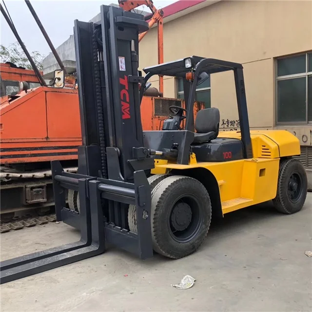 Used forklift TCM 10T diesel forklift FD100 for sale
