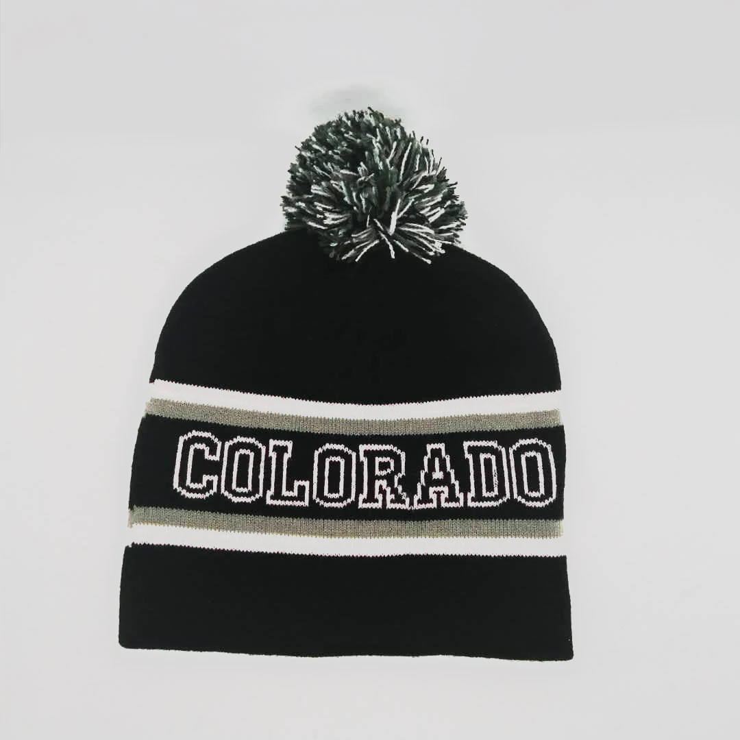 Custom beanie your own logo 100% acrylic knitted beanie in winter hat