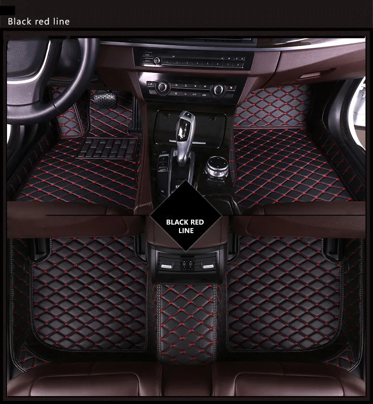 Car Floor Mat Waterproof Non-slip Custom Leather