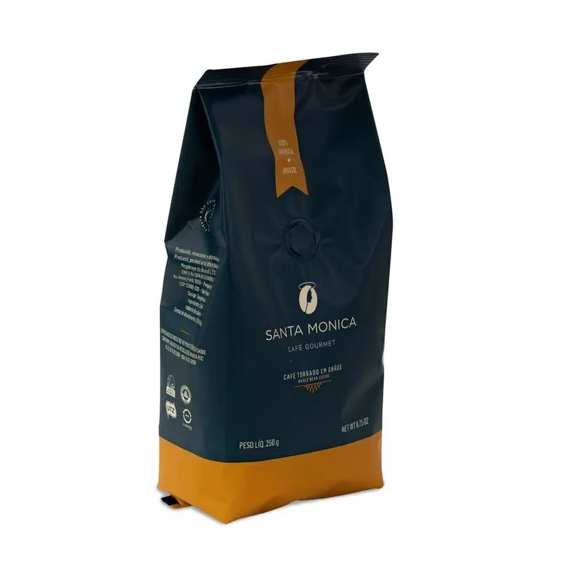 Изысканный зернистый кофе-250 г-изысканные блюда Санта-Моники-бразильский кофе-Цельные кофейные зерна