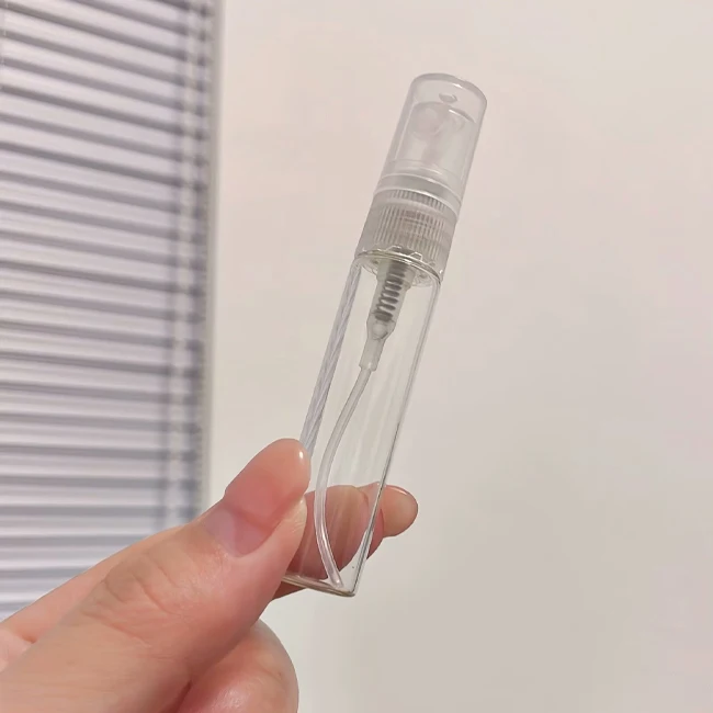 empty clear 3ml 5ml 10ml Portable Glass Spray Bottle perfume bottle small spray glass bottle thin