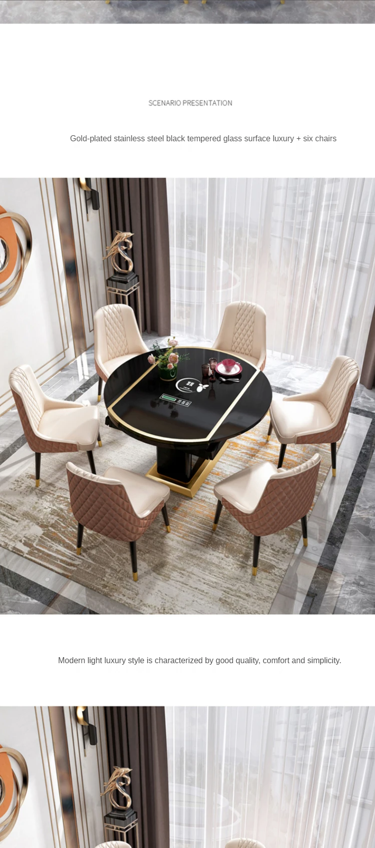 6 chair dining table