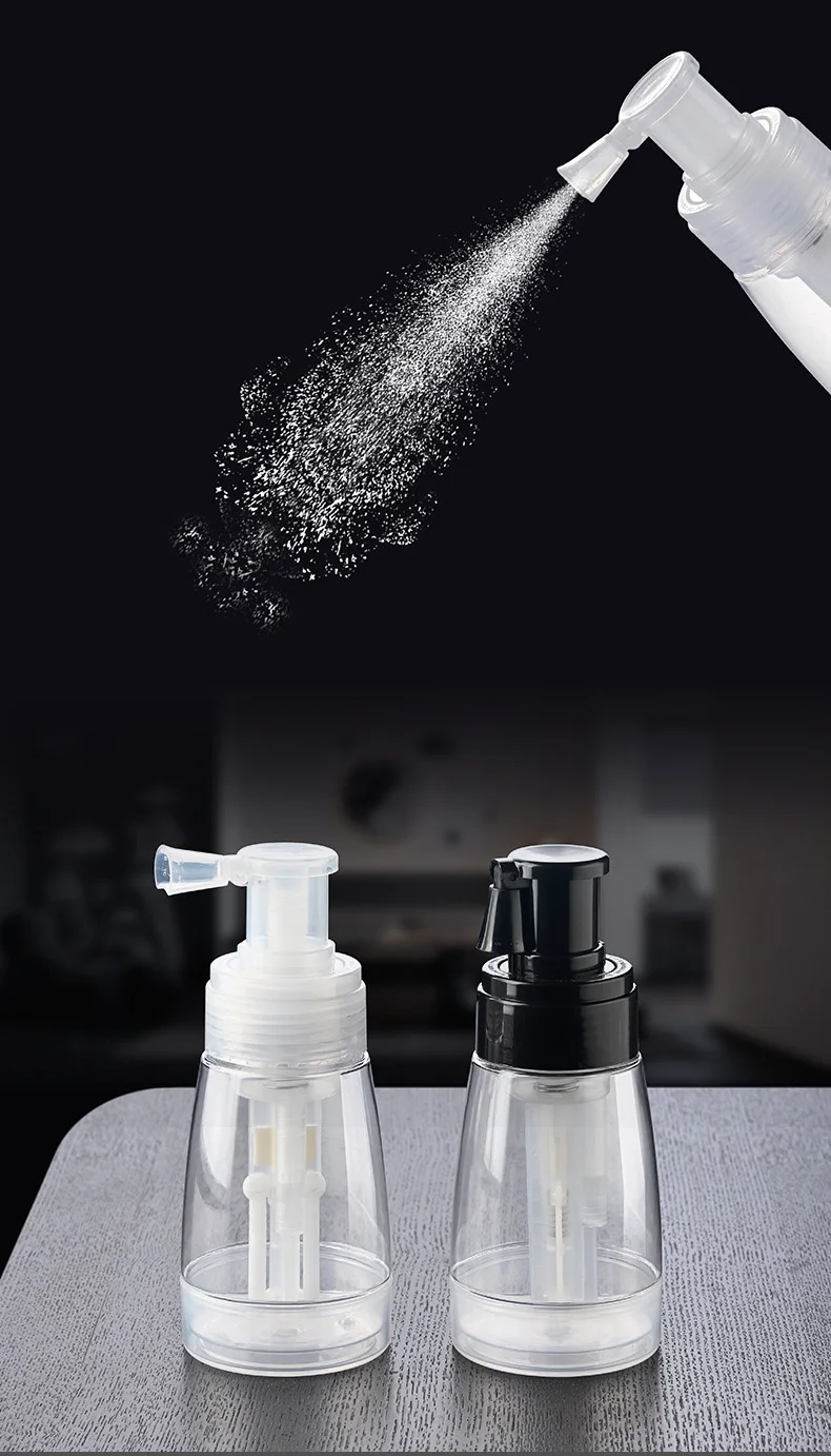 PET Medical powder dispensing bottle chemical talcum powder prickly heat powder spray bottle