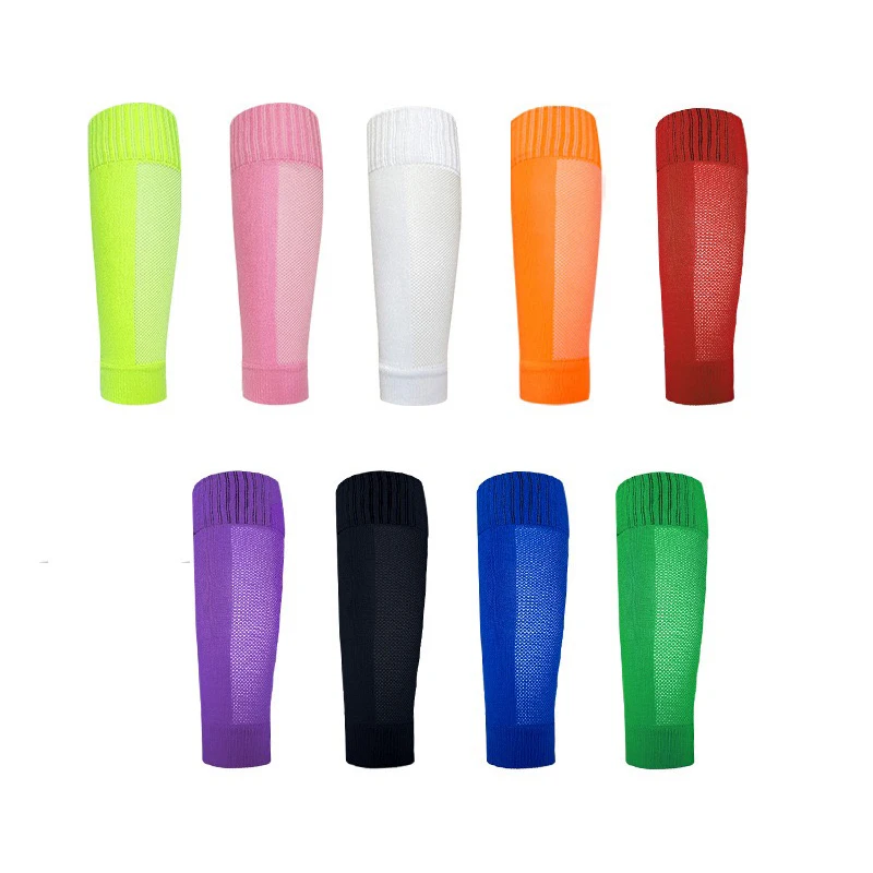Custom Elastic Shin Guard Socks Soccer Shin Pad And Shin Guard Stay Sleeves For Football