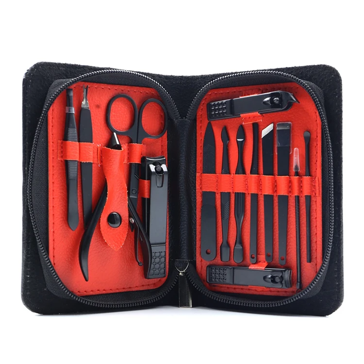 Cheap wholesale customized manicure 15pcs set women luxury manicure set manicure sets