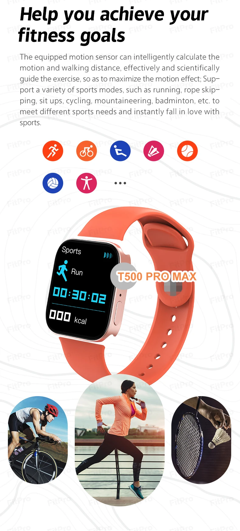 Series 7 Android IOS Smartwatch T500+pro Mobile Watch  T500 Pro Smart Watch T500  Reloj Inteligente Smart Watches