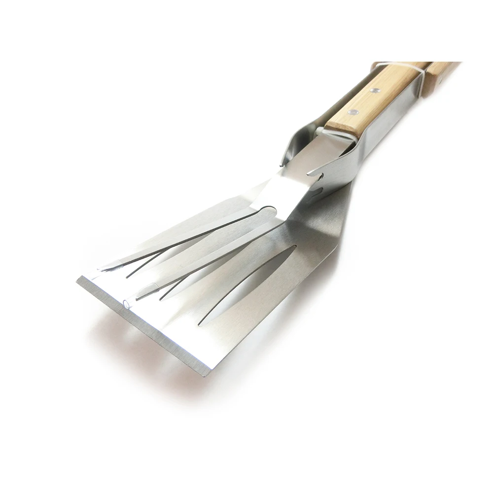 Outdoor Portable Barbecue Tool Bbq Table Set Wood Stainless Steel Barbeque Set Bbq Tool