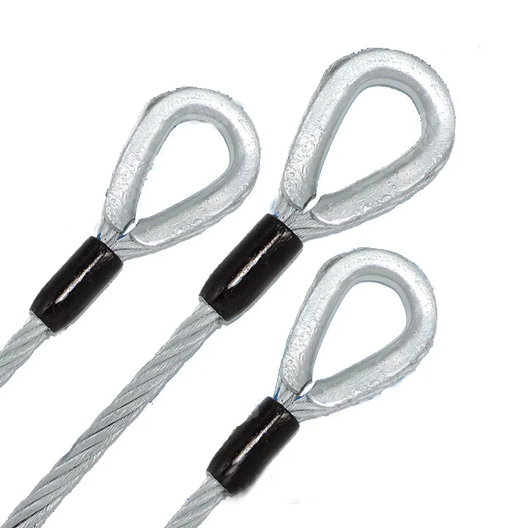 Aluminum Sleeves Clip Fittings Wire Rope Swaging Sleeve Cable Crimps,