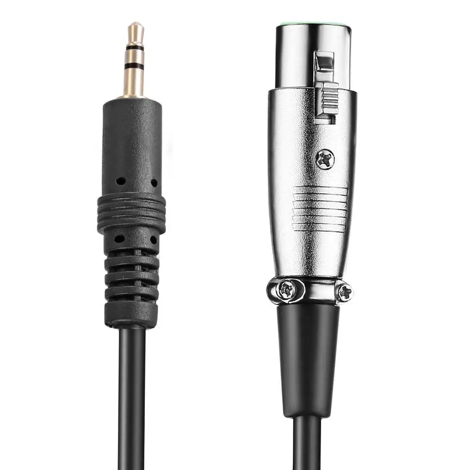 Gold Plated High Quality  length DC 3.50mm Cannon Extension Speaker to audio XLR male cables Jack Stereo Audio Cable Xlr Cable
