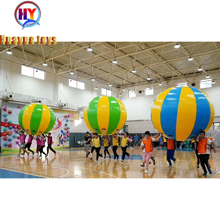 HUAYUE Customized PVC Tarpaulin Jumbo Beach Sport Factory Outdoor Event Activities Games Inflatable Toy Team building Lucky Ball