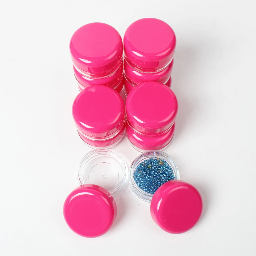 12pcs/pvc box 21999 Customized plastic round bottle multi acrylic storage box