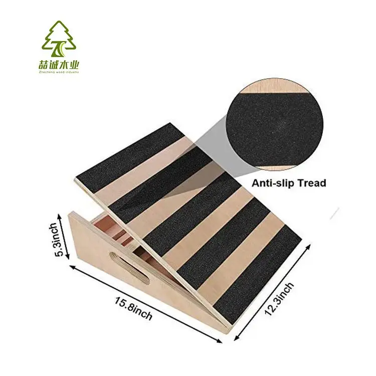 5 Levels Professional Wooden Slant Board Ankle Stretch Incline Boards