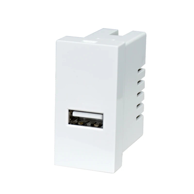 Chinese factory NEPCI USB charger 22.5x45 USB charging module for Legrand wall plate  XJY-USB-41-2.1A/5V