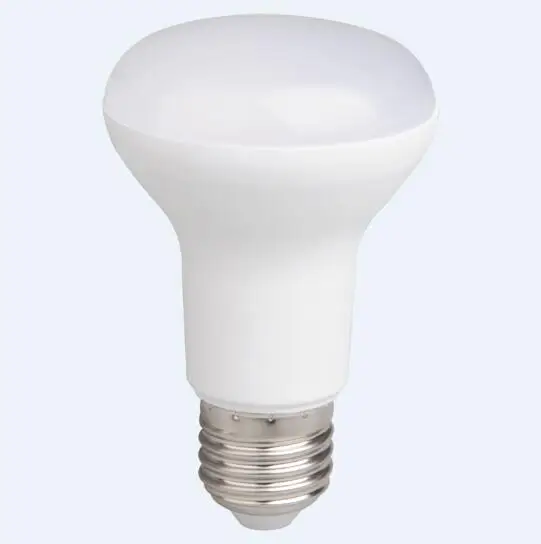 R63 Mushroom Shape Plastic LED Light with Uniform and Soft Lighting Base E27/B22 Reflector