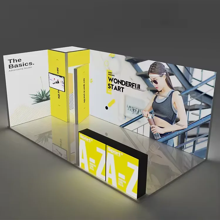 Trade show booth portable display stand advertising fashion banners Trade show display board standard 10x20ft