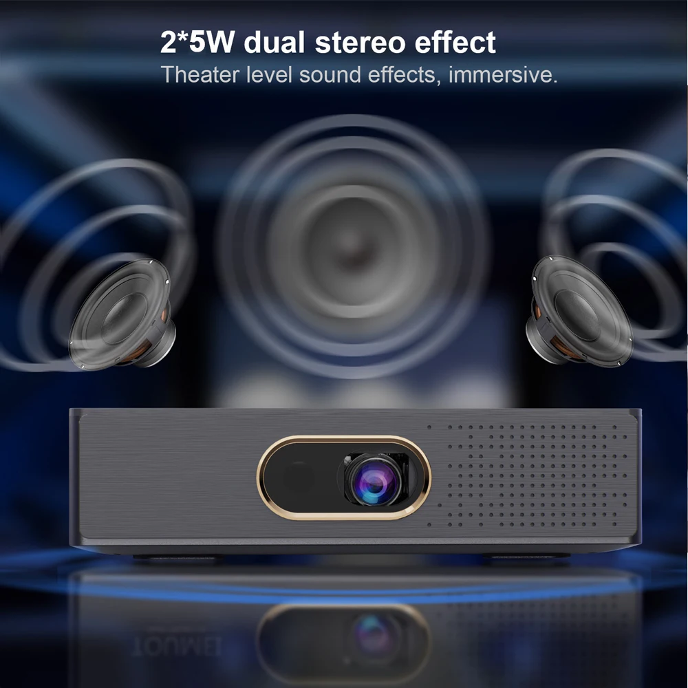 1080p Full HD Smart Digital Lcd Портативный 4k видео мультимедийный светодиодный проектор для домашнего кинотеатра 3D Android Wifi