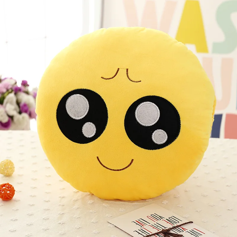 UTOYS soft plush emotion pillow hand warmer for fun creative sofa cushion household soft Stuffed toy