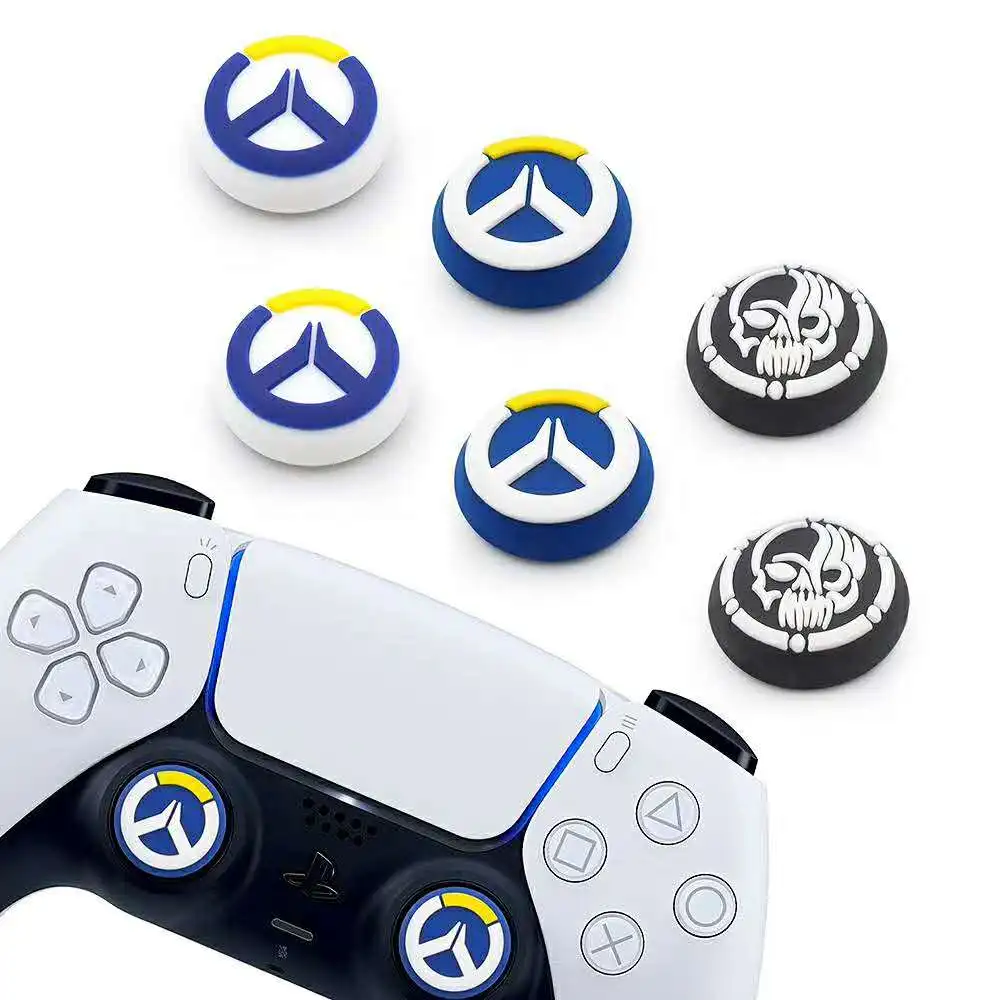 3D Overwatch Silicone Analog Thumb Grip Thumb Stick Cap for PS5 PS4