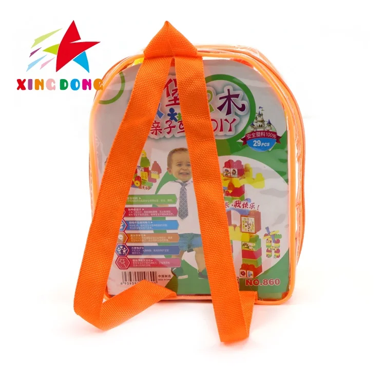 860   29PCS Classic educational big piece plastic Building blocks for children