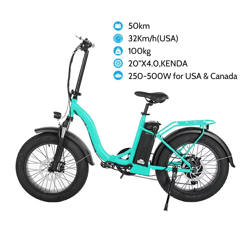 48V 350W Beach Fat Tire Electric Bike 20inch Ebike With Very Cheap Price