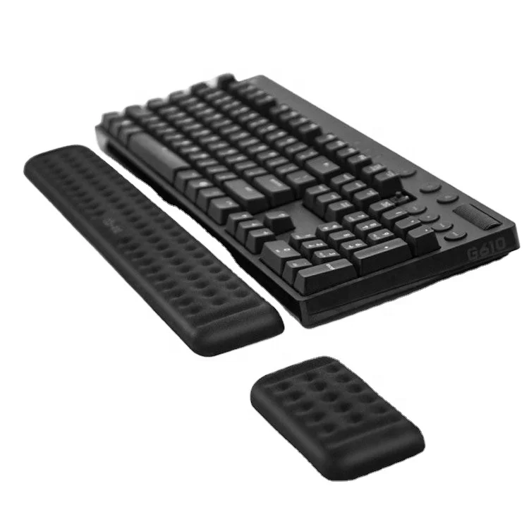 Настраиваемая Подушка с подставкой для клавиатуры с эффектом памяти и подушка для мыши, подставка для запястья