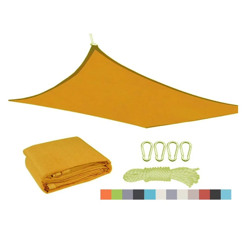 Breathable sunshade sail HDPE courtyard sunblock net Square triangle rectangle  sunshade sail