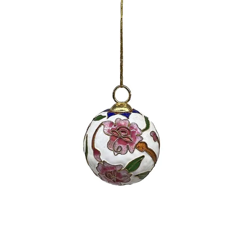 Ready Stock Hanging Baubles Xmas Tree Ornaments Cloisonne Christmas Balls  For Event Party Decorations